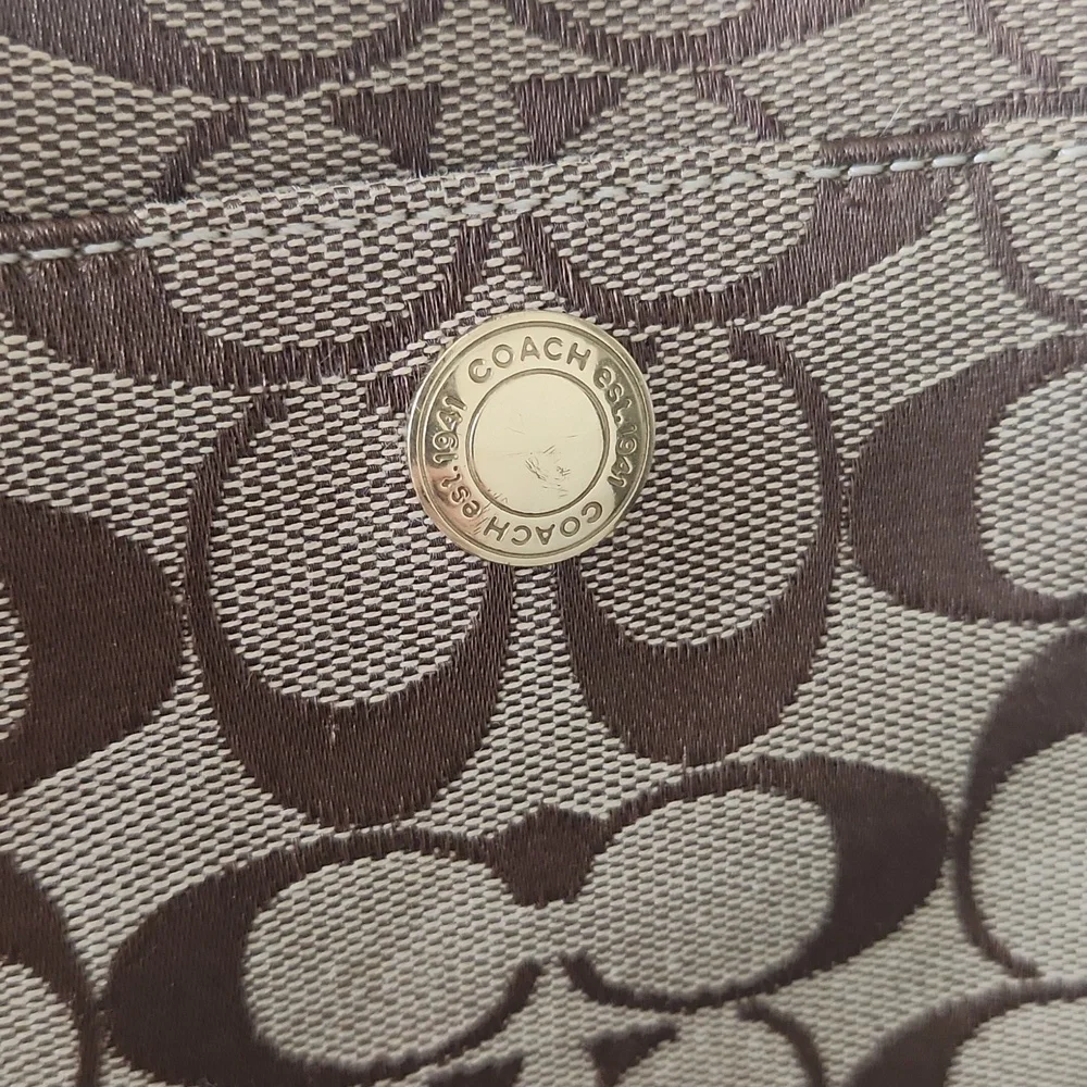Coach Signature Monogram Crossbody Bag - Picture 2 of 10